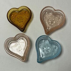 Elegant Heart-Shaped Glass Dishes (2)